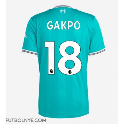 Camiseta Liverpool Cody Gakpo #18 Tercera Equipación 2025-26 manga corta Camiseta Liverpool Cody Gakpo #18 Tercera Equipación 2025-26 manga corta